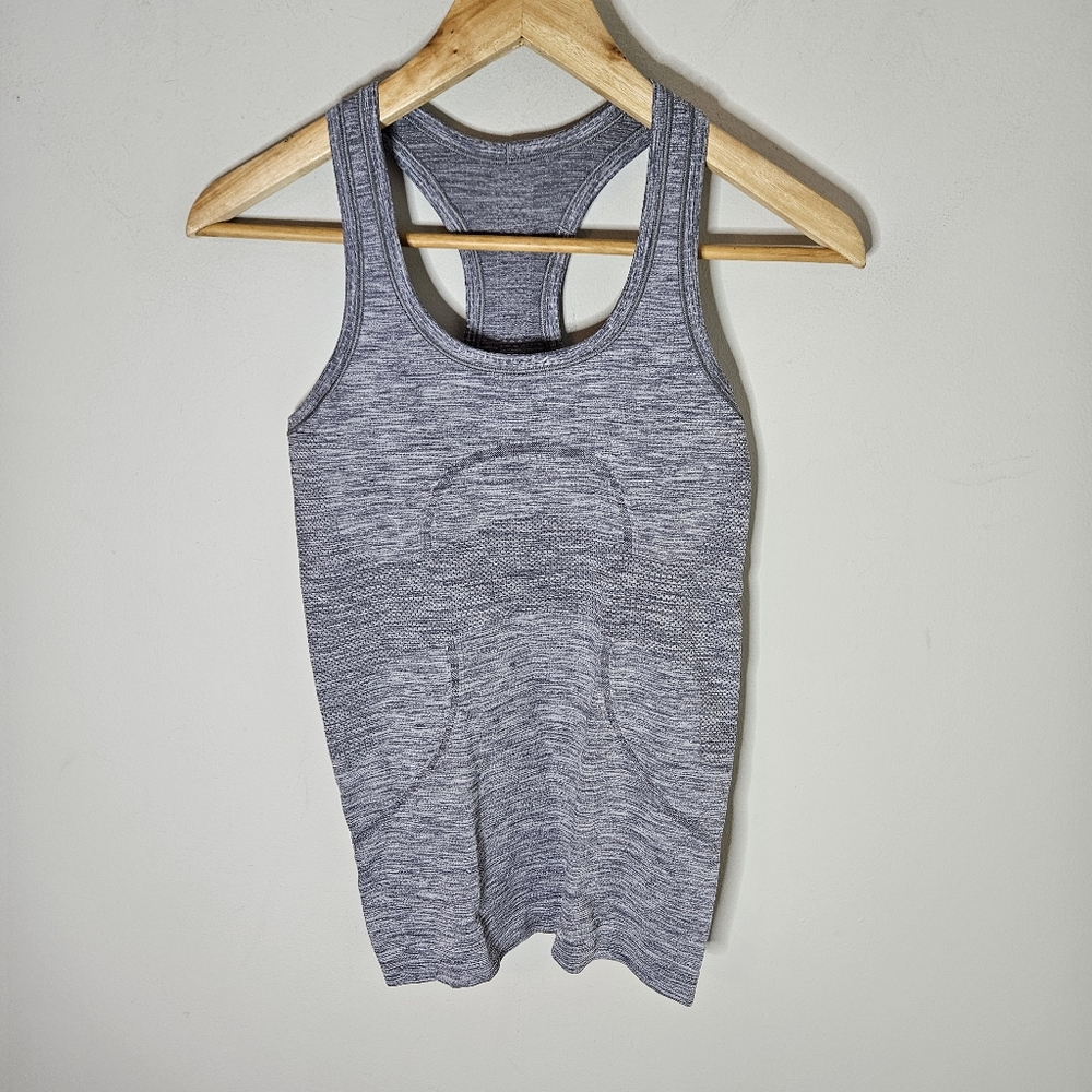 Lululemon Swiftly Tech Racerback Tank Grey Heather Women's 4 - Picture 2 of 6